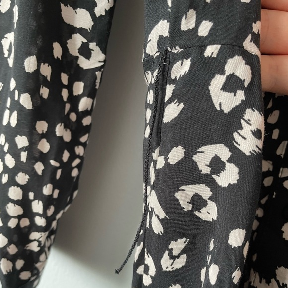 ZARA - The Miranda Dress -  Cheetah Print Button Down Dress Size Medium - Picture 7 of 11